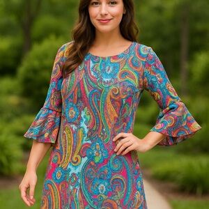 Tommy Hilfiger Colorful Paisley Dress